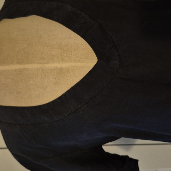 JAMES PERSE Black Cotton Silk Tunic Dress size 2 - Picture 2 of 7